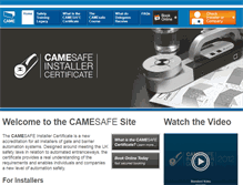 Tablet Screenshot of camesafe.com